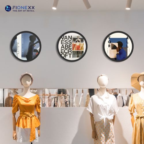 最新の企業 ソリューションについて FIONEXX 円形 LCD 広告ディスプレイ