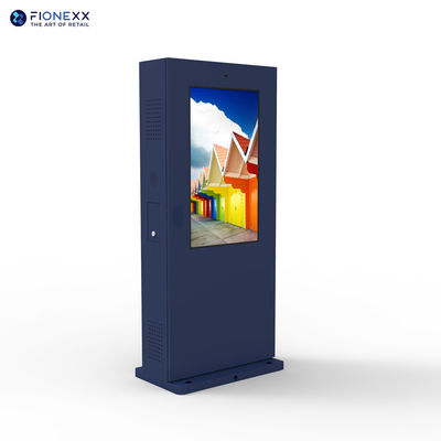 よい価格 IP55 評価 エア コリング 43インチ 双面型 デジタル トーテム ナノタッチスクリーン オンライン