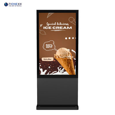 よい価格 86インチ ブラック アンドロイド アウトドア ファンレス 垂直 デジタル トーテム オンライン