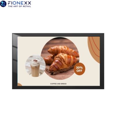 よい価格 86インチ 黒色 ADボード 扇風機なし 外壁付デジタルサイン オンライン