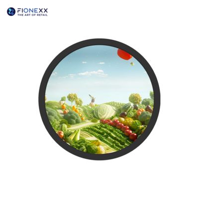 よい価格 23.6インチ円形画面 LCD広告ディスプレイ 丸いLCDデジタルサイネージ 1500ニット オンライン