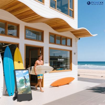 よい価格 IP55 高輝度 HD スクリーン 屋外バッテリー駆動デジタルサイネージ バッテリー駆動デジタルサイネージ 43インチ オンライン