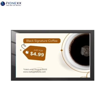 よい価格 75インチ 黒色 ADボード 扇風機なし 壁掛けデジタルシグネージ オンライン