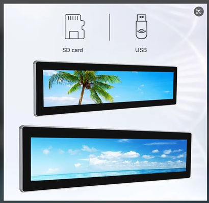 高明度700ニット 小売店の広告やWide Bar型ストレッチバー型LCDディスプレイ