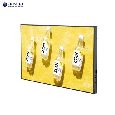 55インチ UHD シングルサイド 3000nits LCD ウィンドウディスプレイ アルミニウムケース