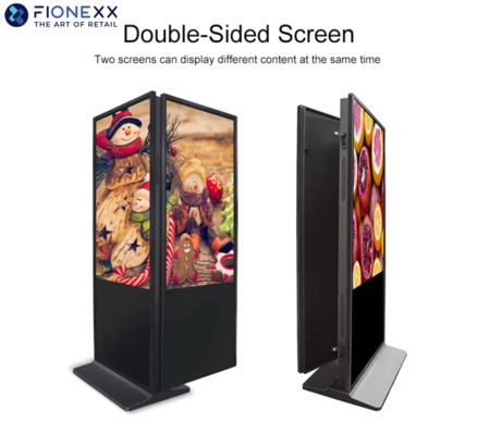 AD/Windows/Android ソリューション LCD フロアスタンド 商用広告用ビデオプレーヤー