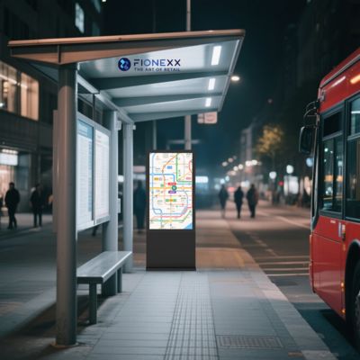 よい価格 黒いADボード 扇風機のない垂直デジタルトーテム 屋外インテリジェントディスプレイスクリーン オンライン