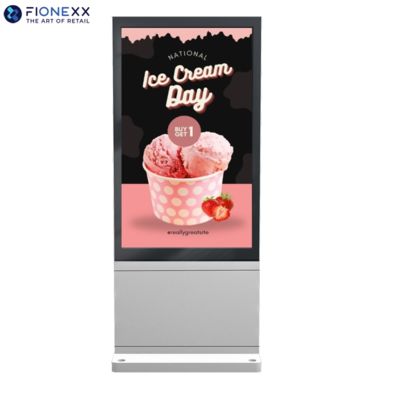 よい価格 55インチ シルバー窓 扇風機なし 垂直デジタルトーテム オンライン