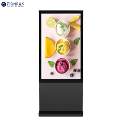 よい価格 49インチ ブラック Windows 屋外ファンレス 縦型デジタルサイネージ 屋外耐久性広告ディスプレイ画面 オンライン
