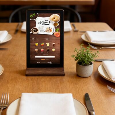 よい価格 再充電可能なデザイン 電気配線コストを削減したインテリジェントな注文タッチディスプレイ オンライン