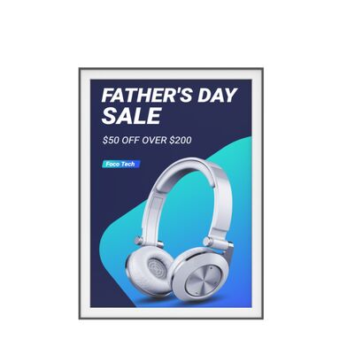 超薄型カラーE Inkスクリーン 日光下でも読める ウェルカムサイン イベント告知 Eペーパーディスプレイ 広告ボード