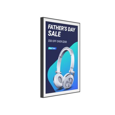 28.5インチ カラー電子ペーパーディスプレイ バッテリーバージョン カスタムフレームカラー グリーン テクノロジーサイネージ 電子ペーパー