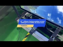 800-2500nits Lcd広告ボード 55 インチ商用ディスプレイ アルミプロファイル